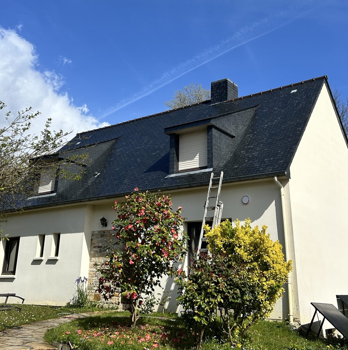 Couvreur MD Toiture Rennes — chantier ardoise